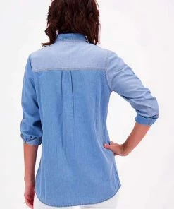Lula Soul Patchwork Shirt | Denim | Ls28 Clothing