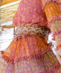 Miss June Rope Woven Leather Belt | Silver | M83 Belts