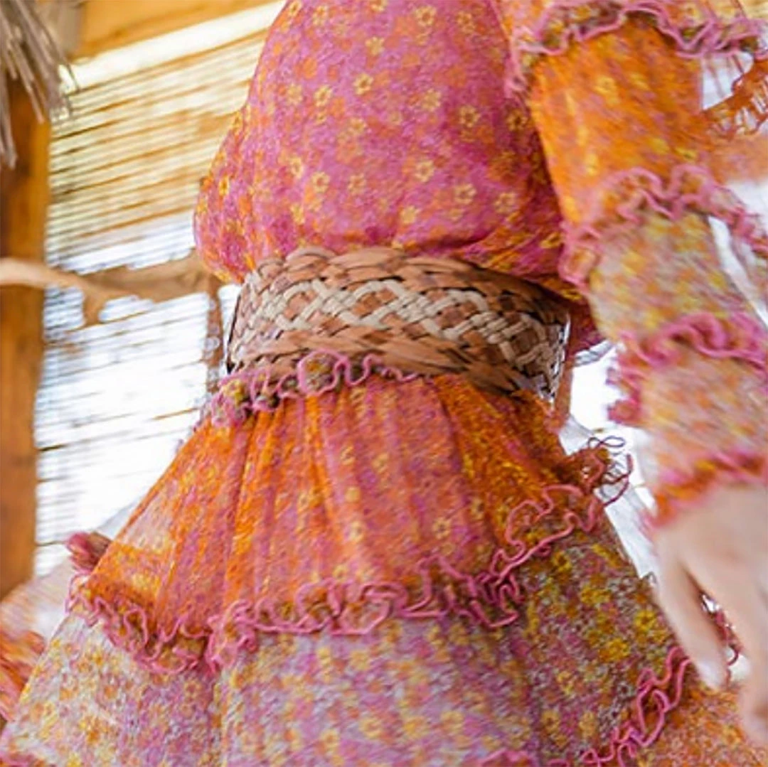 Miss June Rope Woven Leather Belt | Silver | M83 Belts 2 Miss June Rope Woven Leather Belt | Silver | M83 Belts