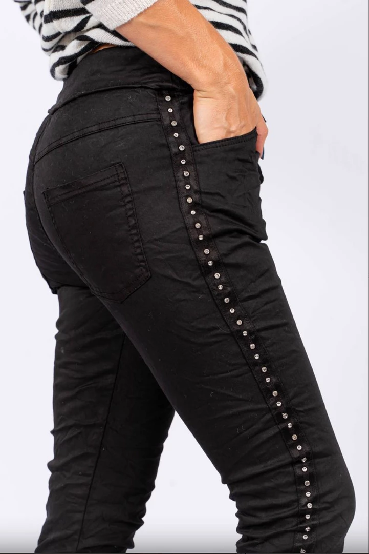 The Italian Closet Umbria Pants | Black | Tic15 Clothing 1 The Italian Closet Umbria Pants | Black | Tic15 Clothing