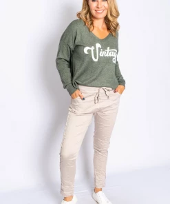 The Italian Closet Umbria Pants | Taupe | Tic15