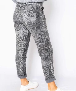 The Italian Closet Lucia Zebra Pants | Charcoal | TIC21 6 The Italian Closet Lucia Zebra Pants | Charcoal | TIC21