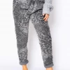 The Italian Closet Lucia Zebra Pants | Charcoal | TIC21