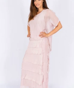 The Italian Closet Rowena Dress | Blushing Pink | Tic2 Clothing