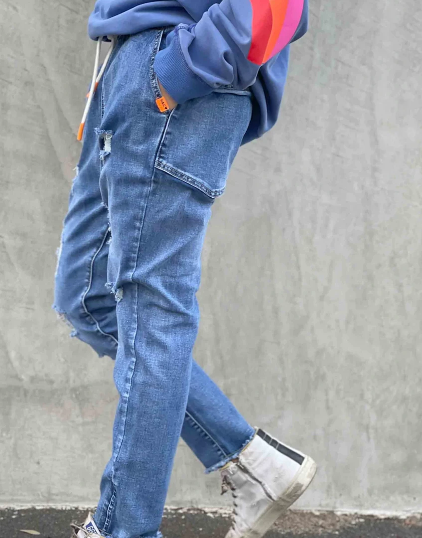 Hammill + Co Clothing Denim Distressed Jean | Denim | HC12 3 Hammill + Co Clothing Denim Distressed Jean | Denim | HC12