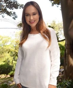 Silence & Noise Knitwear/Jumpers I'm Famous Zip Knit | White | SN15