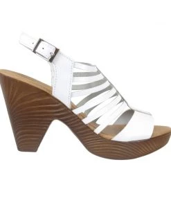 Sundowner Shoes Carmella White Strappy Heel