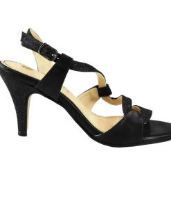 Clarice ROCCA - Black Shimmer Heels