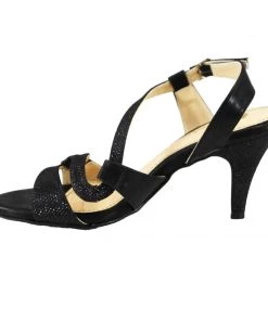 Clarice ROCCA - Black Shimmer Heels