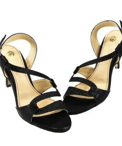 Clarice ROCCA - Black Shimmer Heels