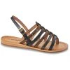 Les Tropeziennes BELINDA | Black Multi Leather Sandal