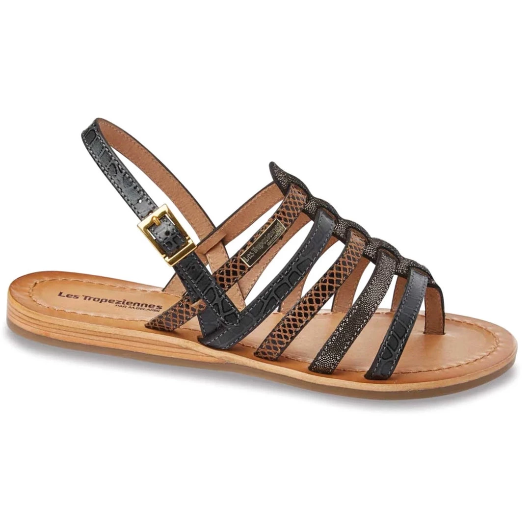 Les Tropeziennes BELINDA | Black Multi Leather Sandal 1 Les Tropeziennes BELINDA | Black Multi Leather Sandal