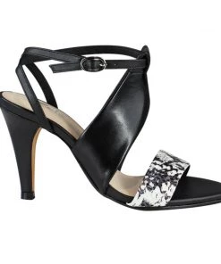 Fujian Shoes Zola Huray Black Multi Leather Heels