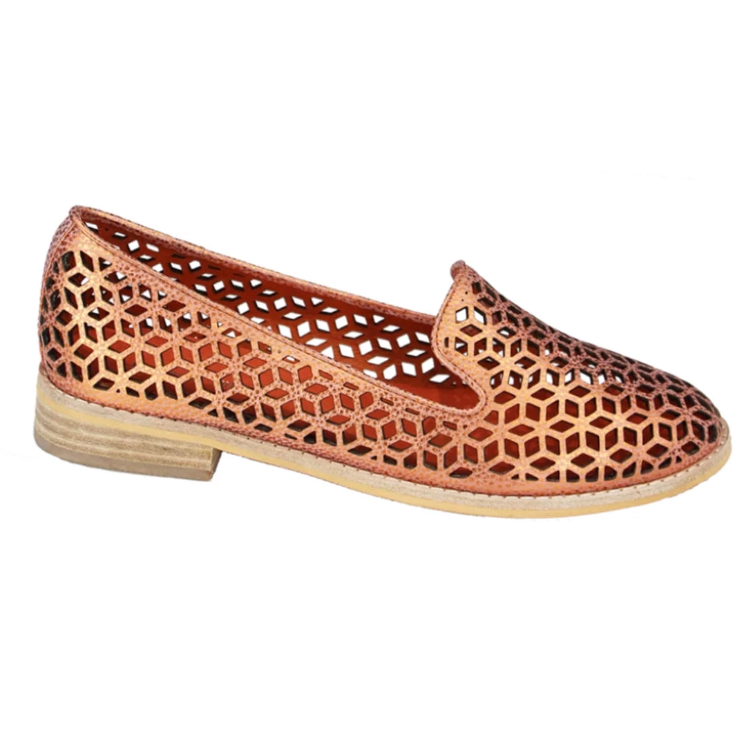 Django & Juliette Aduki Metallic Orange Leather Shoe 2 Django & Juliette Aduki Metallic Orange Leather Shoe