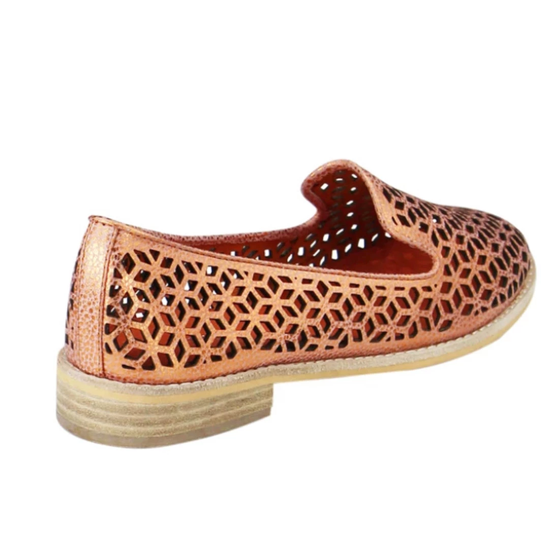 Django & Juliette Aduki Metallic Orange Leather Shoe 3 Django & Juliette Aduki Metallic Orange Leather Shoe