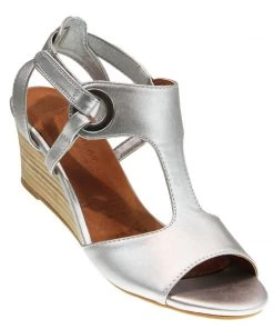 Step On Air Nexus Silver Wedge Shoe