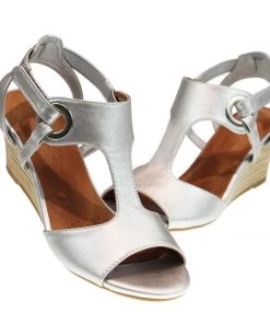 Step On Air Nexus Silver Wedge Shoe