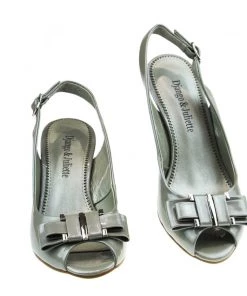 Django & Juliette Evette Patent Leather Wedge - Misty Patent Shoes