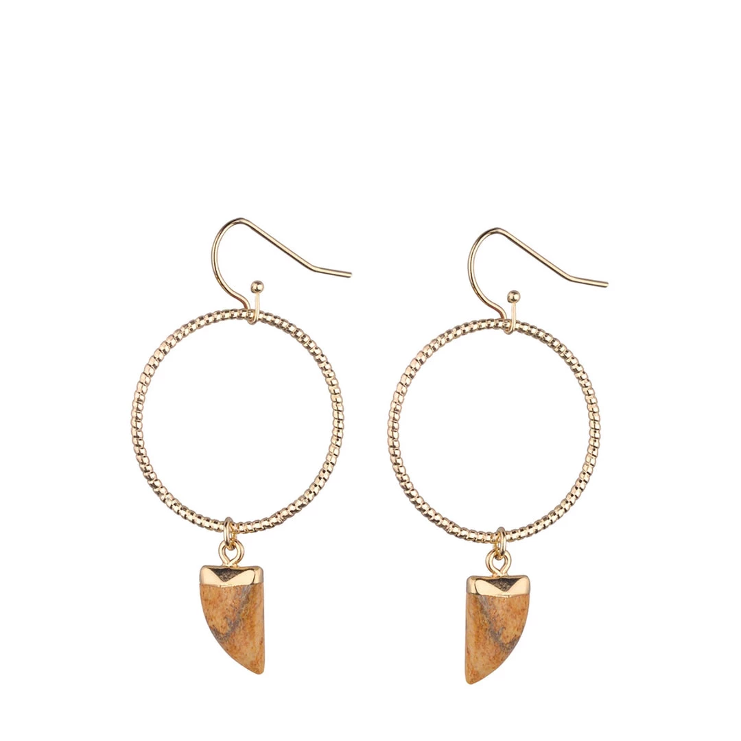 GxG Collective Maryanne Earrings - Tiger Eye Jewellery 1 GxG Collective Maryanne Earrings - Tiger Eye Jewellery