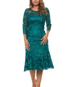 Jesse Harper Jade Flute Hem Dress