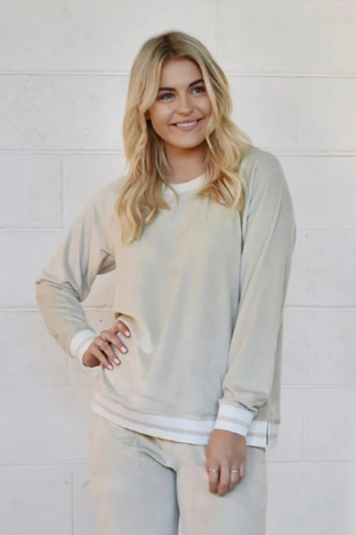 Homelove Knitwear/Jumpers Sierra Top | Ecru Velvet | HL4 1 Homelove Knitwear/Jumpers Sierra Top | Ecru Velvet | HL4