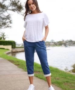 The Italian Cartel Soumaya Pants | Dark Denim | IC23