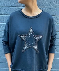 Rosa Jo Jo Starburst Top | Black | RJJ5