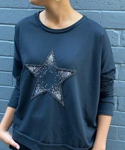 Rosa Jo Jo Starburst Top | Black | RJJ5