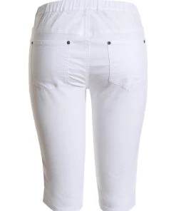 Cafe Latte Shorts Stretch Pull On Jean Short | White | CL4 9 Cafe Latte Shorts Stretch Pull On Jean Short | White | CL4