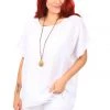 The Italian Cartel Gina Linen Top | White | IC7