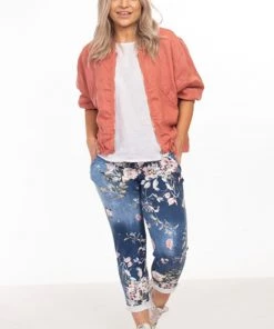 The Italian Cartel Venice Floral Pants | Dark | IC23