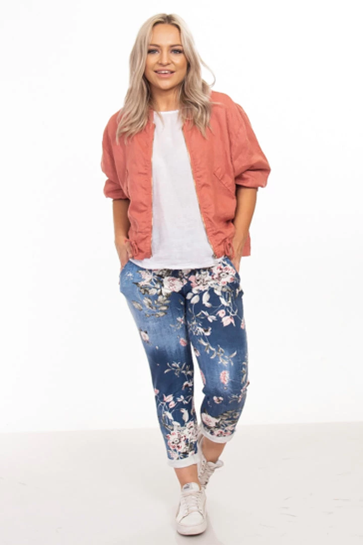 The Italian Cartel Venice Floral Pants | Dark | IC23 1 The Italian Cartel Venice Floral Pants | Dark | IC23