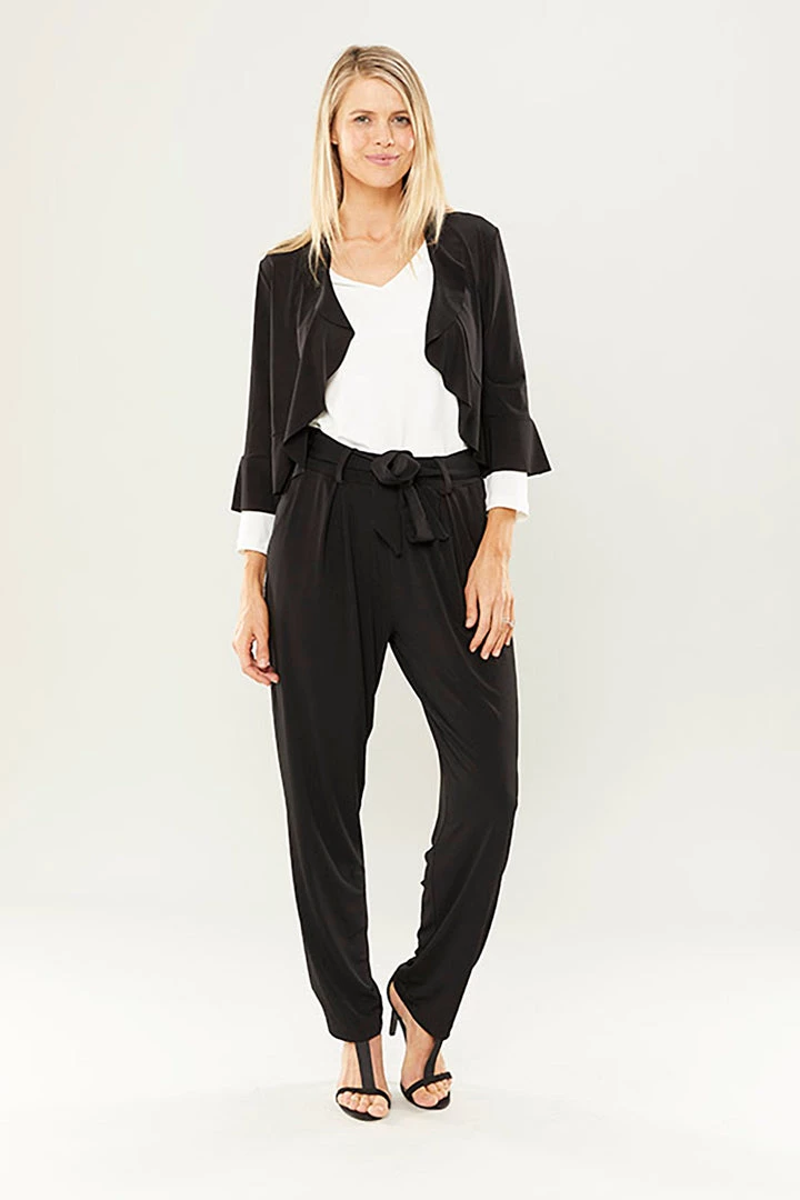 Philosophy Alba Black Frilled Bolero Jacket 2 Philosophy Alba Black Frilled Bolero Jacket