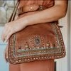 Art N Vintage Bucket Shoulder Bag Tan Handbags