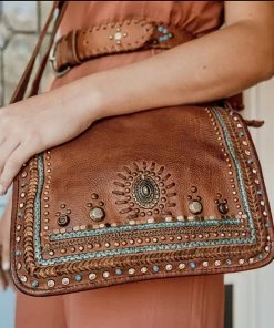 Art N Vintage Bucket Shoulder Bag Tan Handbags