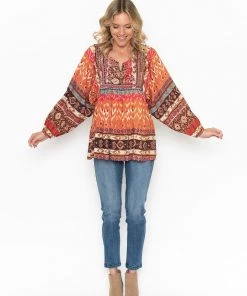 Escape By OQ Tops Boho Tash Top | Print | EP7