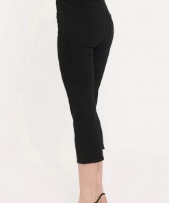 Clothing ThighShaper Straight Crop Jeans | Black | NYDJ1