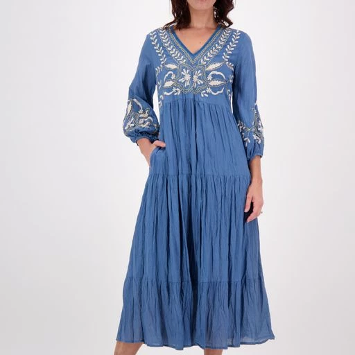 Lula Soul Resort Wear Sami Maxi Dress | Blue Slate | Ls41 1 Lula Soul Resort Wear Sami Maxi Dress | Blue Slate | Ls41