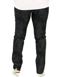 Up! Black With Silver Print Pants - Style No: 65080