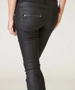 Italian Star Stevie Wax Jeans | Black | IS14