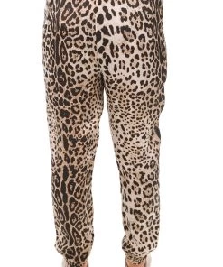 Wednesday Lulu Silky Leopard Pants | Beige | WL23 Clothing 7 Wednesday Lulu Silky Leopard Pants | Beige | WL23 Clothing