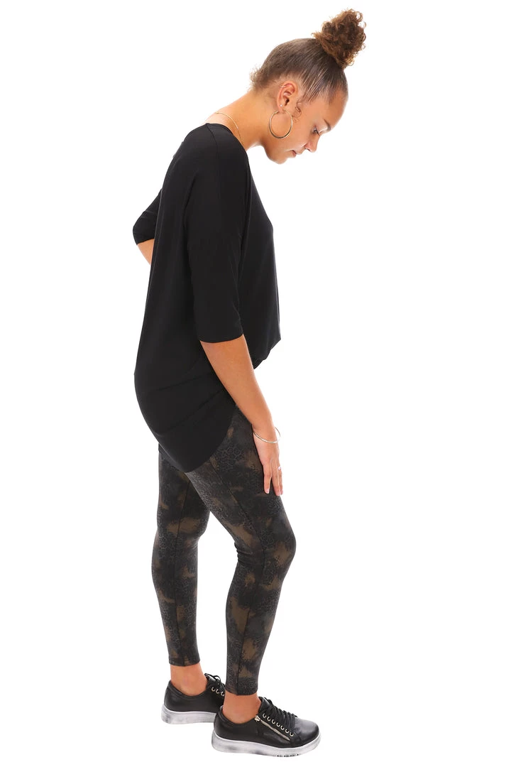 Whispers Pants Long Animal Print Leggings | Gold | W1 5 Whispers Pants Long Animal Print Leggings | Gold | W1