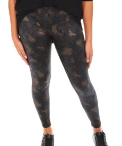 Whispers Pants Long Animal Print Leggings | Gold | W1