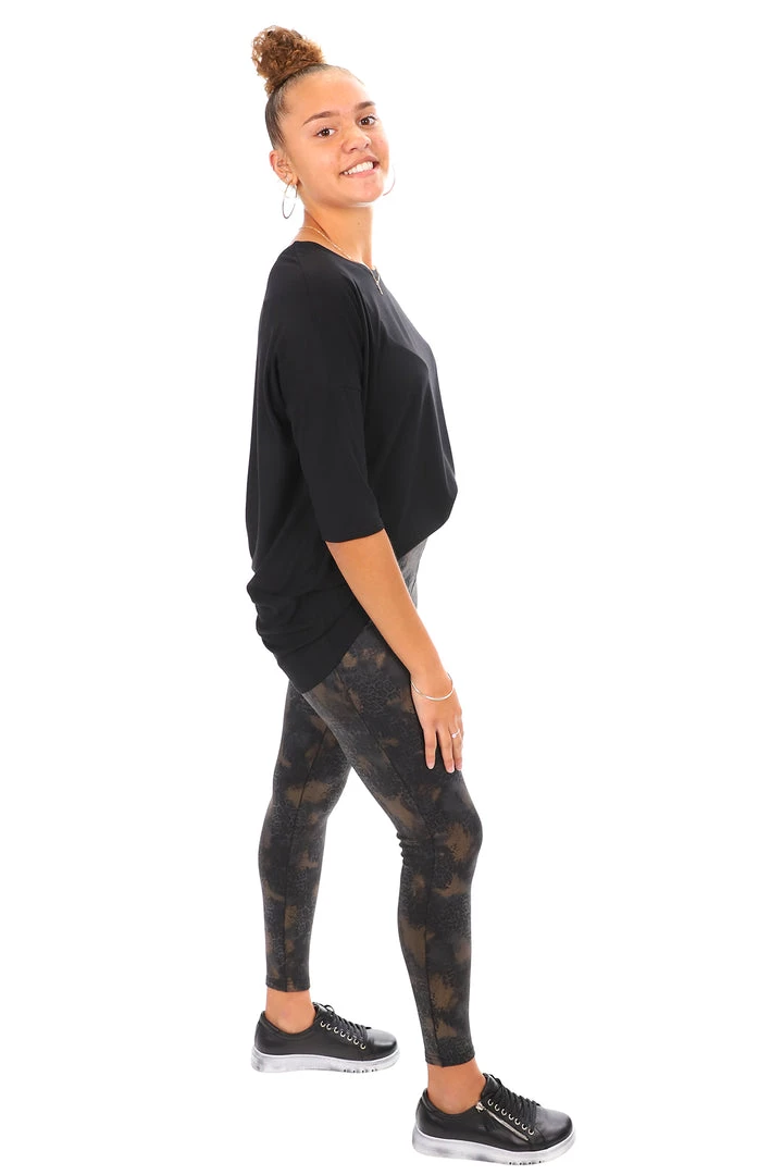 Whispers Pants Long Animal Print Leggings | Gold | W1 6 Whispers Pants Long Animal Print Leggings | Gold | W1