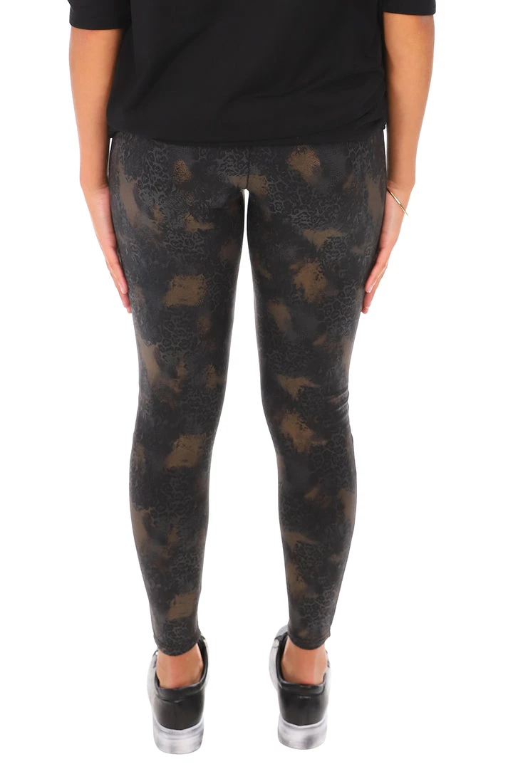 Whispers Pants Long Animal Print Leggings | Gold | W1 3 Whispers Pants Long Animal Print Leggings | Gold | W1