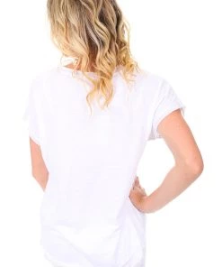 Ridley Linen Charlotte Tee - White-R4