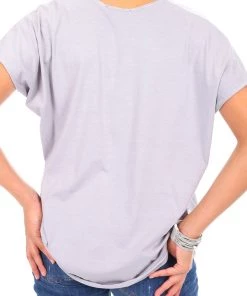 Wednesday Lulu Clothing Puff Star Tee | Grey | WL1