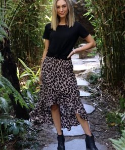 Bijou Resort Wear Wild & Free Skirt | Dark Leopard | S