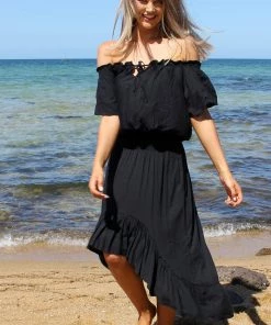 Bijou Wild & Free Skirt | Black | B1s Resort Wear