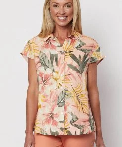 Gordon Smith Tropical Print Shirt | GS35s Linen